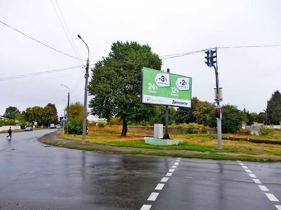 Фото рекламной плоскости по адресу Киверцевская ул. - Стрелецкая ул. Транспортная развязка