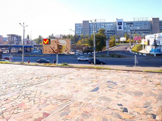 Фото рекламной плоскости по адресу вул. Ломана -центральний міст - ЦИРК, 6,2х3,2/ул. Коцюбинского - цирк, Центральный мост, ТРЦ Мост-Сити, 6,2х3,2