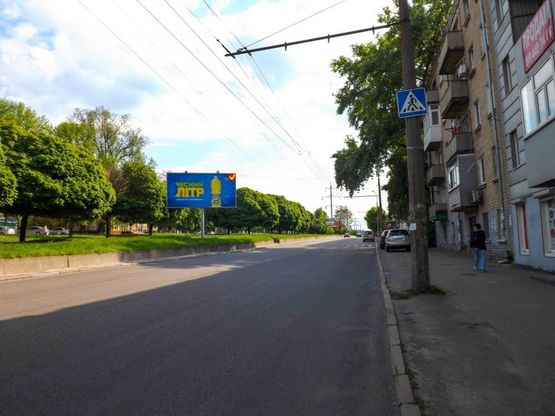 Фото рекламной плоскости по адресу пр-т. О. Поля верх (Автодорожній технікум)/пр. Кирова вверх (Автодорожный техникум)