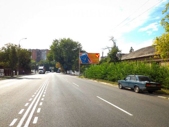 Фото рекламной плоскости по адресу вул. Космічна - Запорізьке шосе/ул. Космическая - Запорожское шоссе Торговый центр Biennale