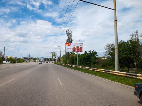 Фото рекламной плоскости по адресу Запорізьке шосе, (квіти Дніпропетровська)/Запорожское шоссе, (цветы Днепропетровска)