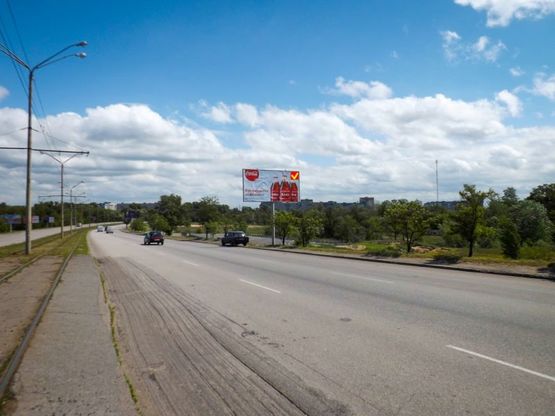 Фото рекламної площини за адресою Донецьке шосе - Кайдацький міст (з'їзд)/Донецкое шоссе - Кайдакский мост (съезд)