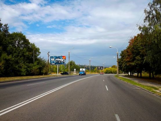 Фото рекламной плоскости по адресу вул. Космічна - поворот на ж/м Сокіл 6,2х3,2/ул. Космическая - поворот на ж/м Сокол, 6,2х3,2 поток движения к жм Победа, к Набережной Победы