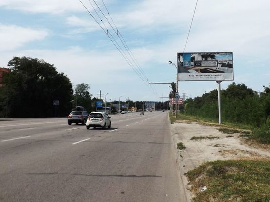 Фото рекламной плоскости по адресу Запорізьке шосе («Квіти Дніпропетровська»), оп.50/Запорожское шоссе («Цветы Днепропетровска»), оп. 50