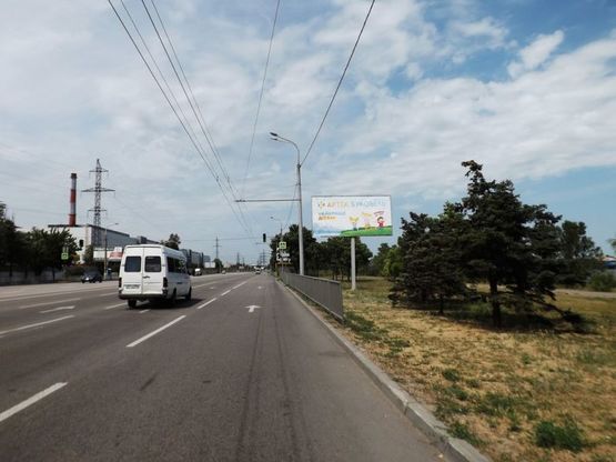 Фото рекламної площини за адресою вул.Наб.Заводська, в районі оп.№218 /ул.Наб.Заводская, в районе оп.№218 поток движения к Кайдакскому мосту