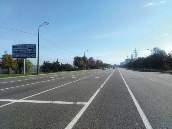 Фото рекламной плоскости по адресу вул.Наб.Заводська, в районі оп.№218 /ул.Наб.Заводская, в районе оп.№218, поток движения к Амурскому мосту