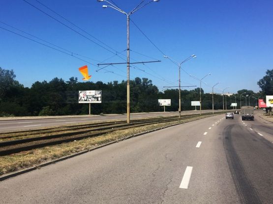 Фото рекламной плоскости по адресу ж/м Ломівський №1, в'їзд на Кайдацький міст/ж/м Фрунзенский №1 въезд на Кайдакский мост