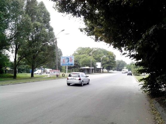 Фото рекламної площини за адресою вул.Криворожська, 107/ул.Криворожская, 109, поток движения к ул.Киевская