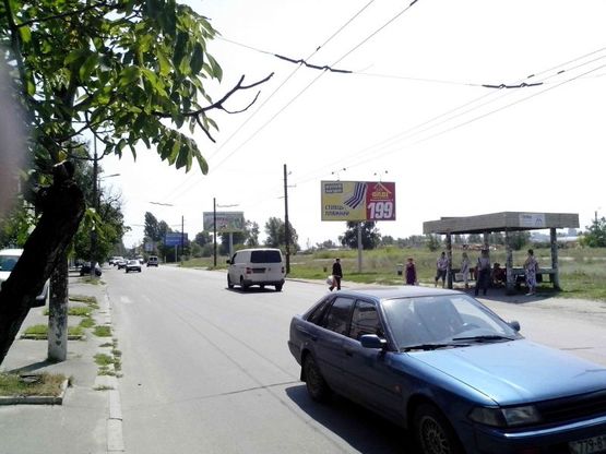 Фото рекламной плоскости по адресу пр.Мануйловский, 11/пр. Воронцова, 11 поток движения от Амурского моста в сторону Центрального моста