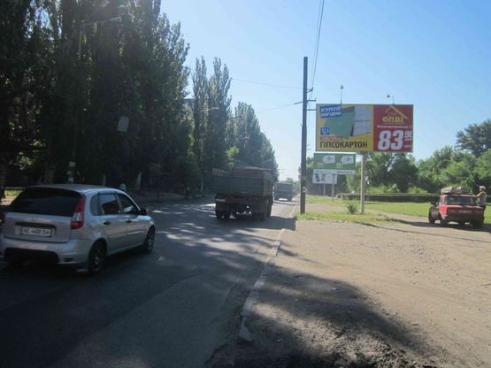 Фото рекламної площини за адресою пр.Мануйловский, 21/пр. Воронцова, 21 поток движения от Амурского моста в сторону Центрального моста