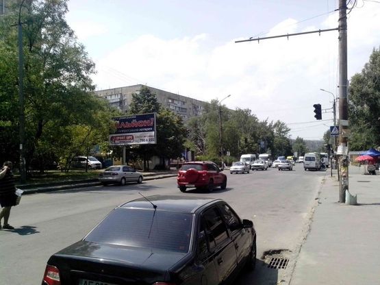 Фото рекламной плоскости по адресу пр.Героїв, 46/пр. Героев, 46 кондитерское кафе Фантазия