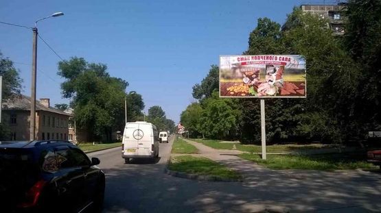 Фото рекламной плоскости по адресу вул.Будівельників, 1/ул.Строителей, 1 поток от пр.Б.Хмельницкого к ул.Макарова