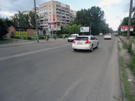 Фото рекламной плоскости по адресу пр. Героїв, 27, біля кафе "Фантазія", з центру/пр. Героев, 27, возле кафе "Фантазия", из центра