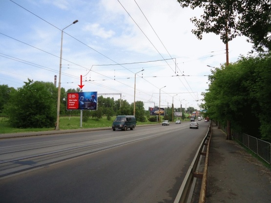 Фото рекламной плоскости по адресу пр. Мануйлівський, в'їзд на Амурський міст, з центру/пр. Воронцова, въезд на Амурский мост, из центра