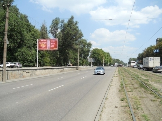 Фото рекламной плоскости по адресу пр. Богдана Хмельницкого, 2, перед пр. Пилипа Орлика, в центр/ул. Г. Сталинграда, 2, перед пр. Ильича, в центр