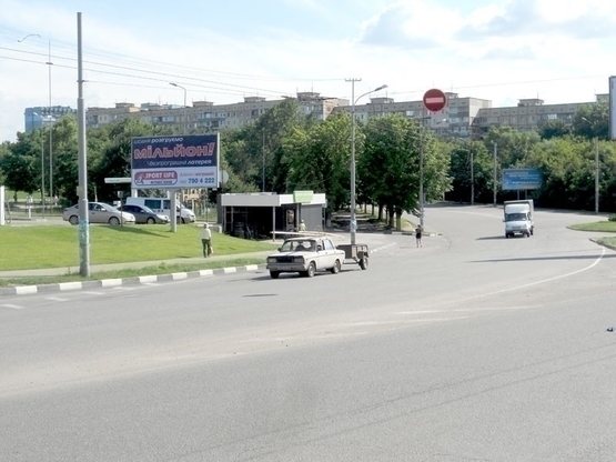 Фото рекламной плоскости по адресу вул. Панікахи (заправка ОККО, вулканізація), від ТРЦ Терра/ул. Паникахи (заправка "ОККО", вулканизация), от ТРЦ "Терра"