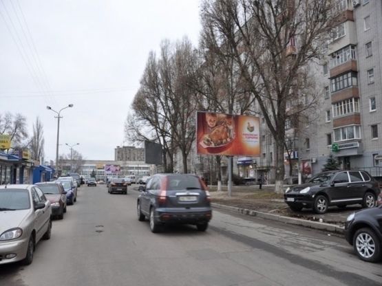 Фото рекламной плоскости по адресу вул. Калинова, 1, ринок, рух до пр. П. Калнишевського/ул. Калиновая, 1, рынок, движение к пр. П. Калнышевского