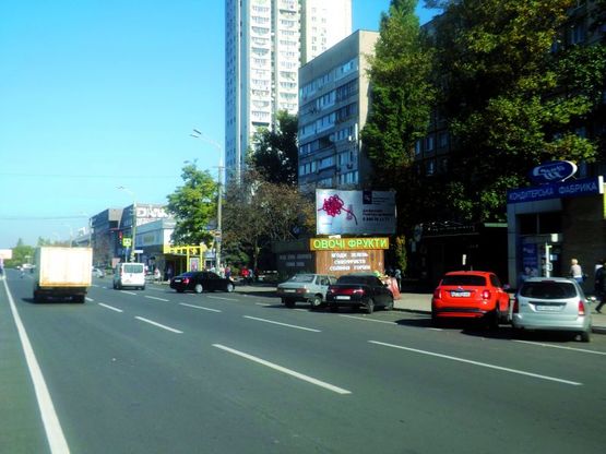 Фото рекламної площини за адресою пр. Героїв, 3, за ринком Кодак, рух до центру/пр. Героев, 3, за рынком Кодак, движение в центр