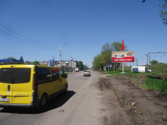 Фото рекламной плоскости по адресу Київська траса, біля вул.Дорожня, в центр/Киевская трасса, возле ул.Дорожной, в центр