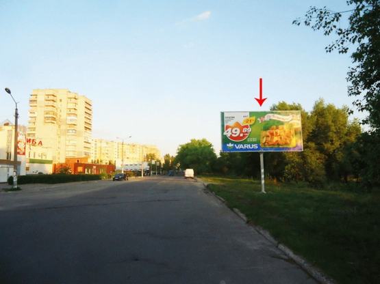 Фото рекламной плоскости по адресу пр. Металургів, навпроти буд.50, біля ринку Кваки, в центр/пр-т Металлургов 50, возле рынка Кваки, в центр