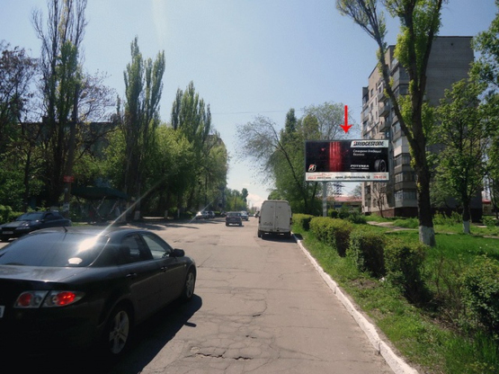 Фото рекламной плоскости по адресу Вул. М. Грушевського,14а бік Димитровського ринку/ул.Михаила Грушевского ул. 14а, к Димитровскому рынку