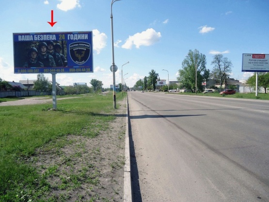 Фото рекламної площини за адресою вул. Дніпровська, 316, біля Авторинку, в центр/Днепровская ул. 316, возле Авторынка, в центр