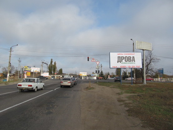 Фото рекламной плоскости по адресу перекрёсток ул.Промышленной, ул.Победы, №01-А