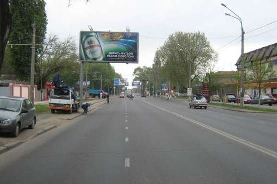 Фото рекламної площини за адресою ул. Люстдорфская - ул. Бреуса (Высокий)