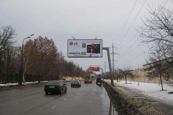 Фото рекламной плоскости по адресу ул.Краснова, 2-А - пер. Ипподромный (Гусак)