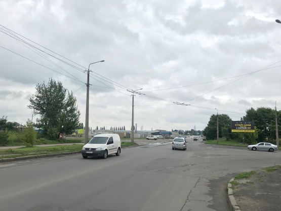 Фото рекламной плоскости по адресу Львівська-Боженка_Новий ринок_в центр