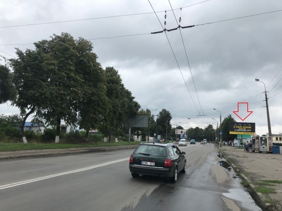 Фото рекламной плоскости по адресу Львівська_АС №2_з центру