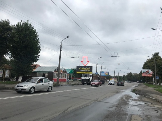 Фото рекламной плоскости по адресу Львівська_АС №2_в центр
