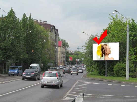 Фото рекламной плоскости по адресу вул.Стрийська-вул.Луганська, зїзд з шляхопроводу