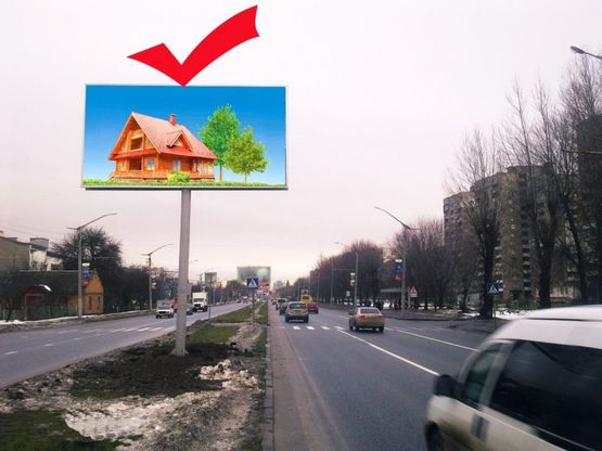 Фото рекламной плоскости по адресу вул.Стрийська 262, біля комплексу Формула Краси, до центру