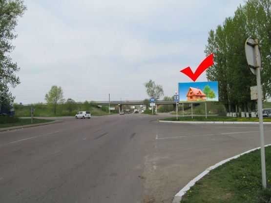 Фото рекламной плоскости по адресу Львів-Винники, в їзд у місто