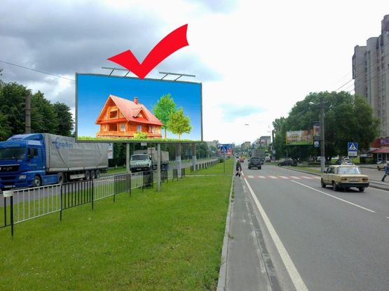 Фото рекламной плоскости по адресу пр.Чорновола 101, Арсен, Рукавичка, до центру