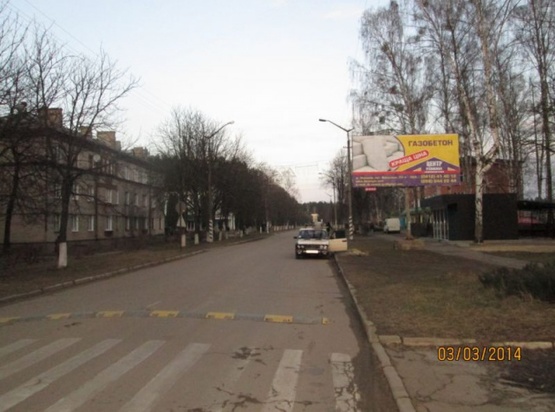 Фото рекламної площини за адресою Іршанськ в.Шевченко 11 ст, біля школи, напрямок на ІГЗК, ст. А