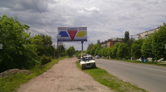 Фото рекламной плоскости по адресу Коростень в.Грушевського 71 (Водоканал) ст Б