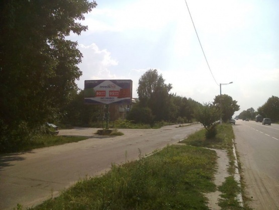 Фото рекламної площини за адресою Коростишів в.Більшовицька 129, центральна вулиця, напрямок з Києва на Житомир, ст Б