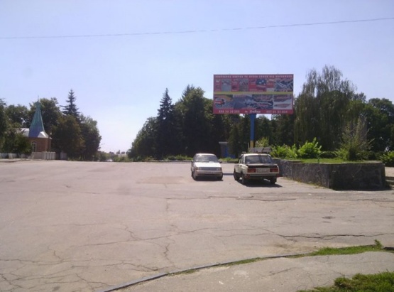 Фото рекламной плоскости по адресу Любар. вул.Леніна 27, центр міста, ст А