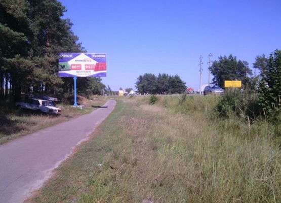 Фото рекламної площини за адресою Траса Житомир-Хмельницький с. Тетерівка. В'їзд в Житомир зі ст.Хмельницького ст Б