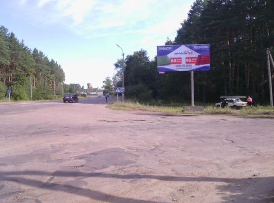 Фото рекламної площини за адресою Траса Житомир-Коростень.Біля смт Нова-Борова, напрямок з Житомира на Коростень  ст.А
