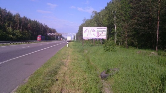 Фото рекламной плоскости по адресу Траса Житомир-Київ. Перед КПП Кочерів, напрямок з Житомира на Київ, ст.А