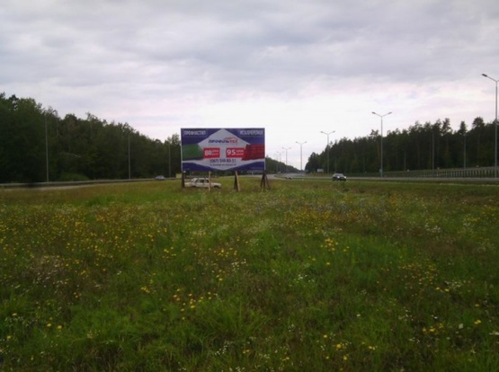 Фото рекламной плоскости по адресу Розвилка в с.Іванівка 4х8, напрямок з Житомира на Новоград,Рівне,ст.Б