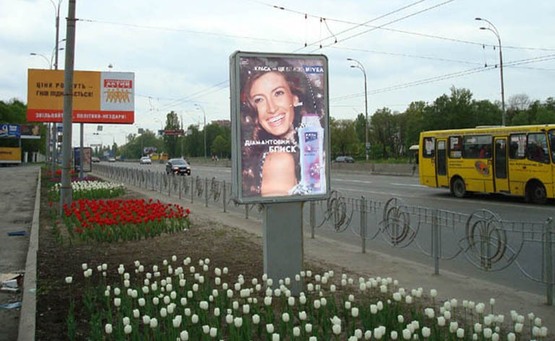 Фото рекламной плоскости по адресу Пр-т. Глушкова, НВЦ №1 (біля Метро "ВЦ")