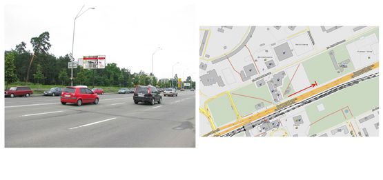 Фото рекламної площини за адресою Броварский пр. (100м від АЗС "КЛО" у напрямку м. Бровари)