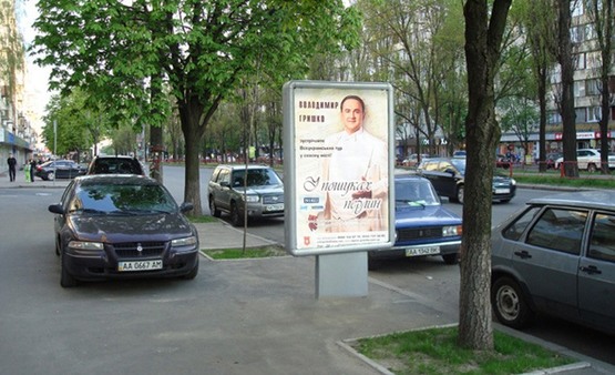 Фото рекламной плоскости по адресу Б-р. Лесі Українки, 15 ("Олеся")