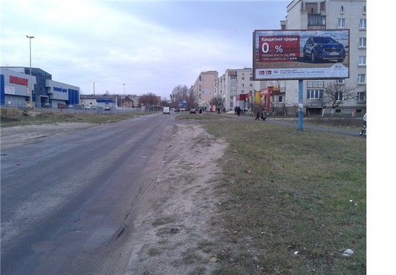 Фото рекламної площини за адресою м.Ковель вул. Заводська (ТЦ "Ювант")