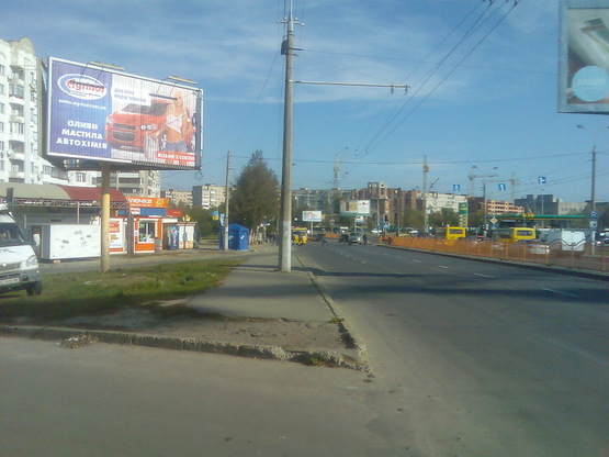 Фото рекламной плоскости по адресу кільце Соборності - Кравчука