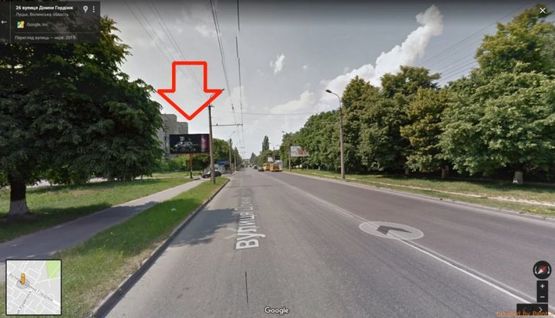 Фото рекламной плоскости по адресу вул.Гордіюк, 35(поруч офіс телефонної компанії "Фотаком", Супермаркет "ТОРБА")